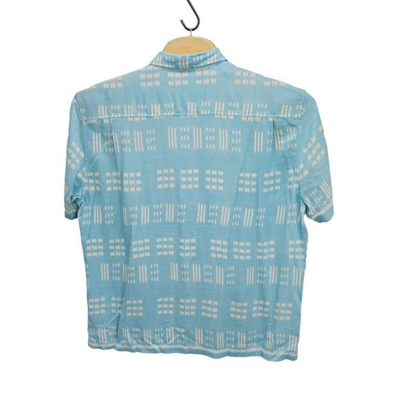 TOMMY BAHAMA Shirt VTG Mens Silk Rayon Blend S/S Pastel Blue Floral Hawaiian 2XL - Picture 4 of 10